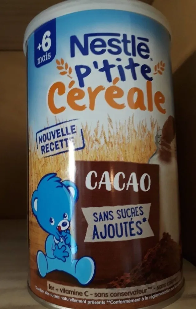nestlé ptite céréales cacao