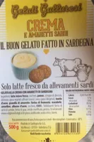 Gelato alla crema con amaretti