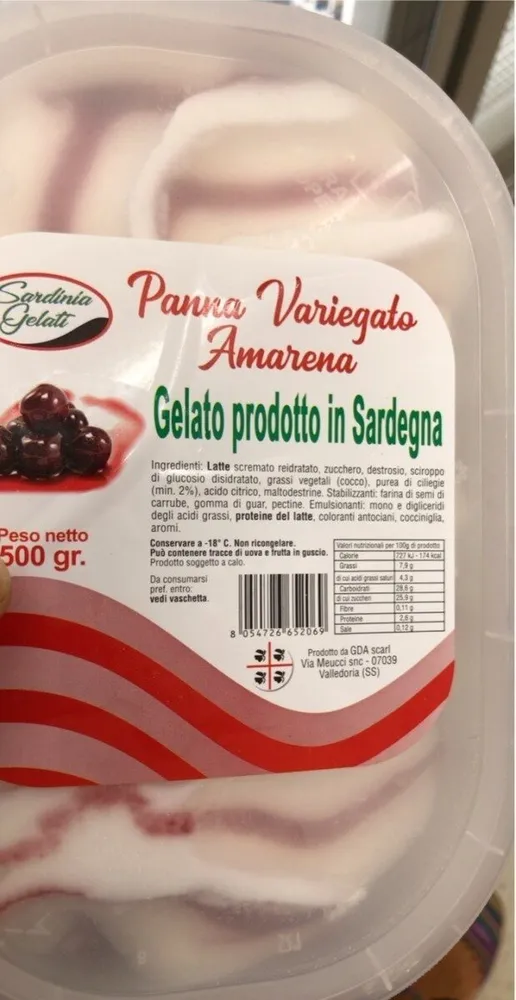 Panna variegato amarena