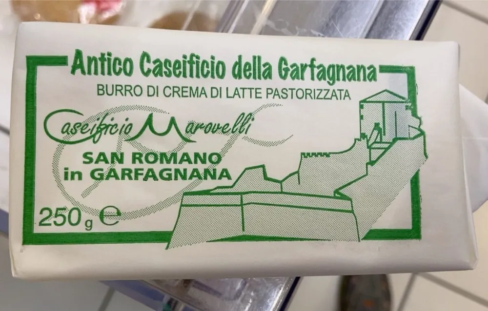 Burro di crema di latte pastorizzata