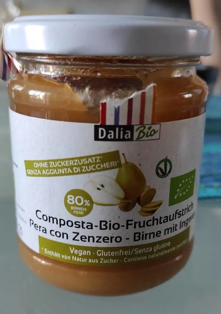 Composta bio pera con zenzero