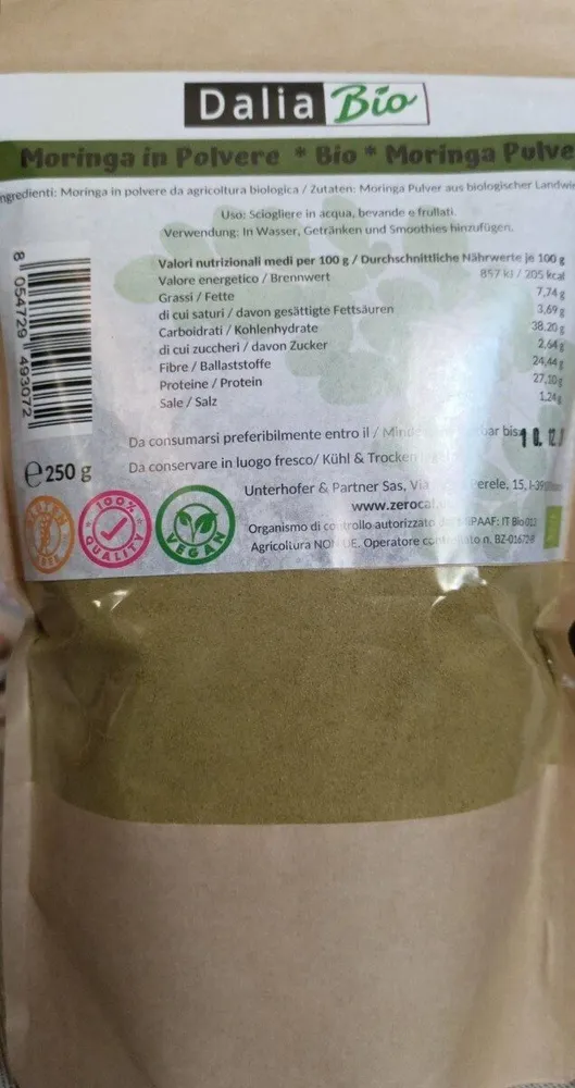 Moringa in polvere