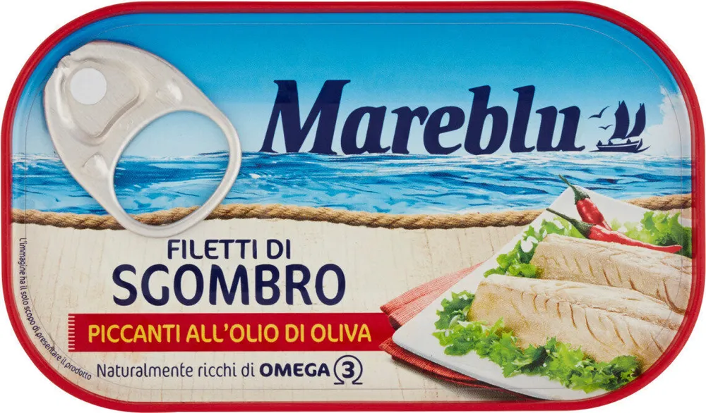 Filetti di sgombro piccanti all'olio di oliva