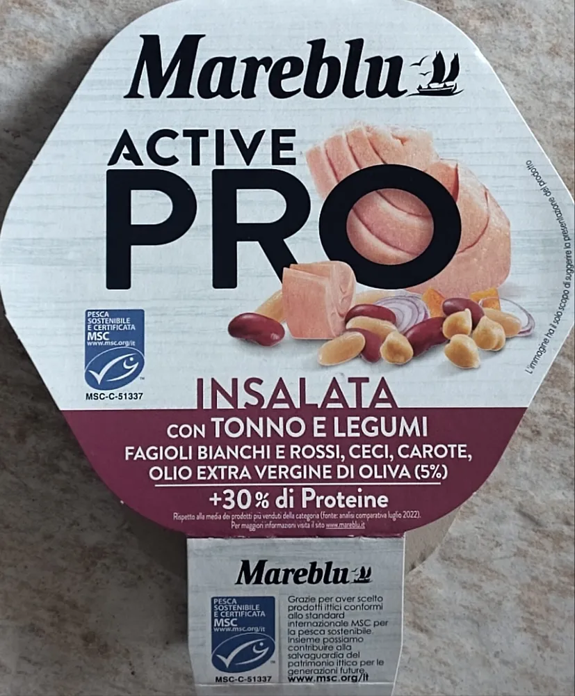 Active pro insalata con tonno e legumi