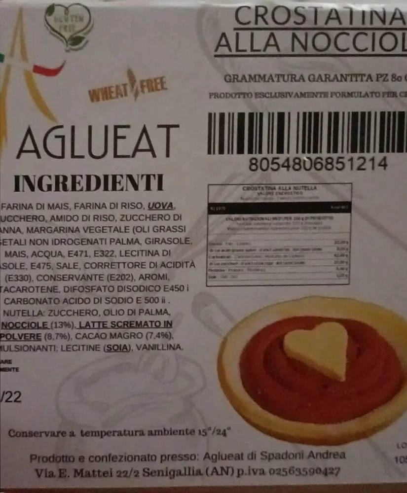 Crostatina alla nocciola