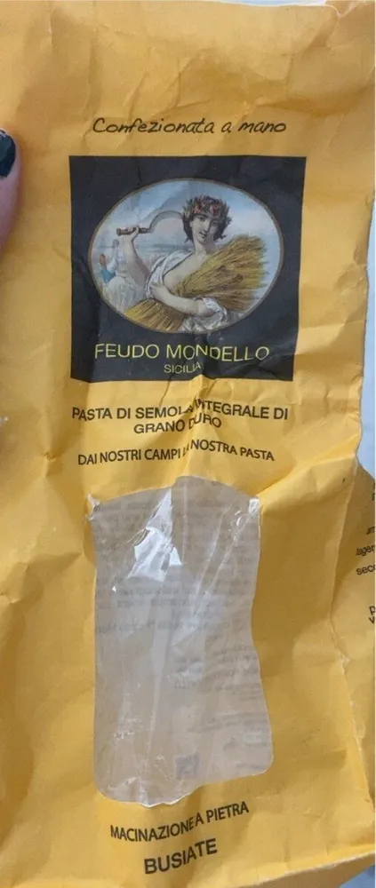 pasta di semola integrale di grano duro