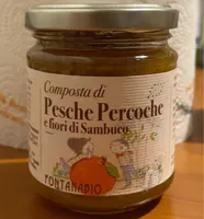 Composta di pesche percoche e fiori di sambuco