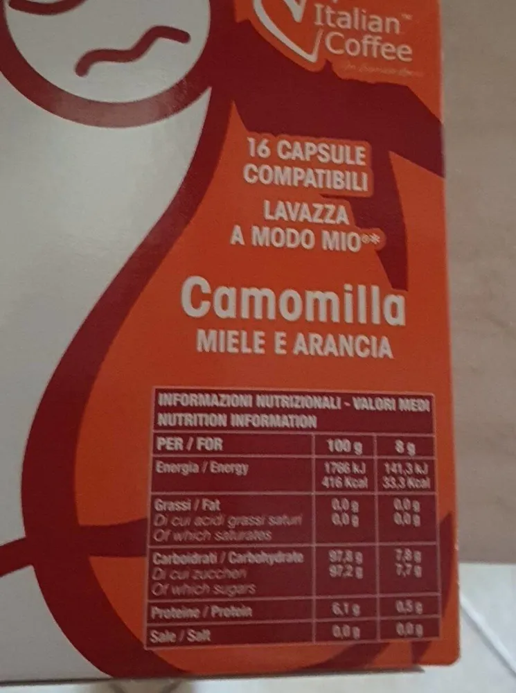 Camomilla miele e arancia