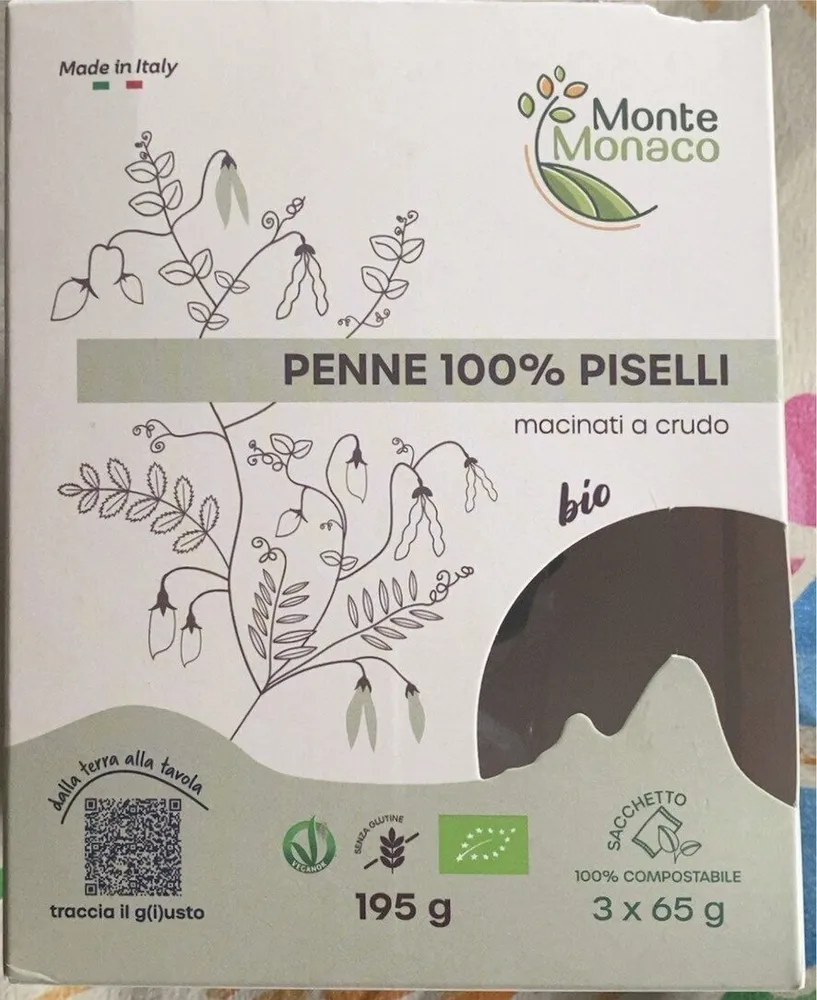 Penne 100% piselli