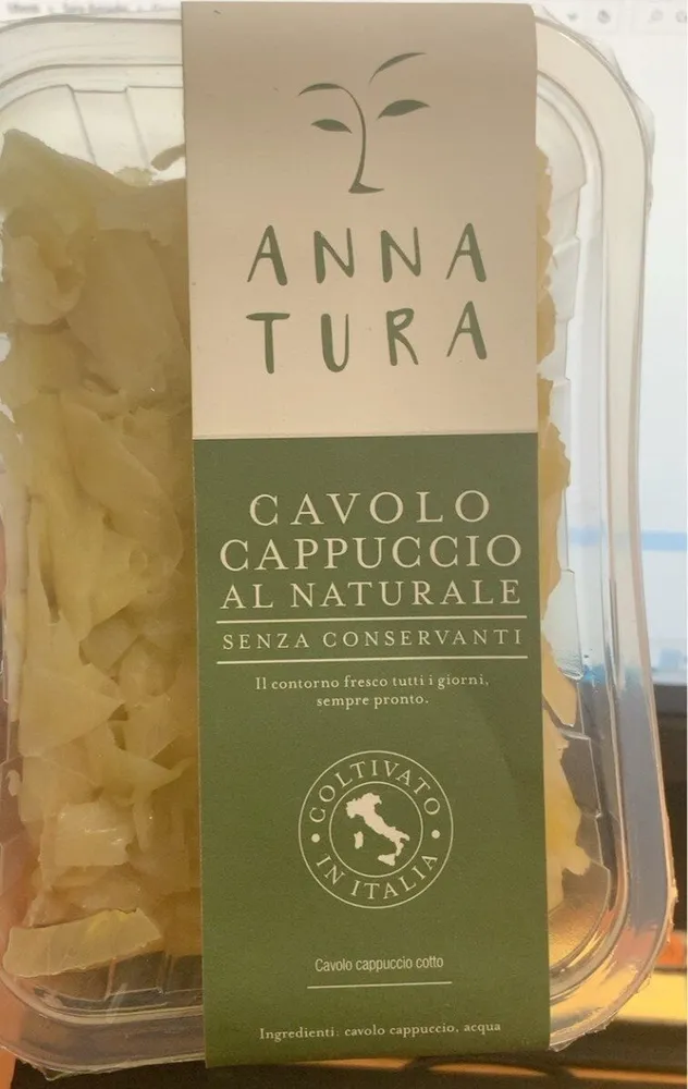 Cavolo cappuccio al naturale
