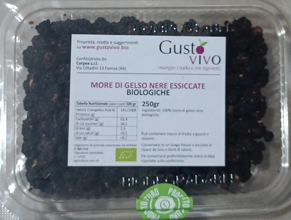 More dì gelso nere essiccate
