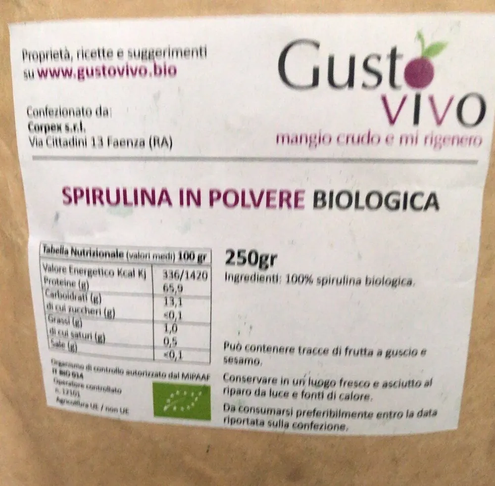 Spirulina in polvere bioligica