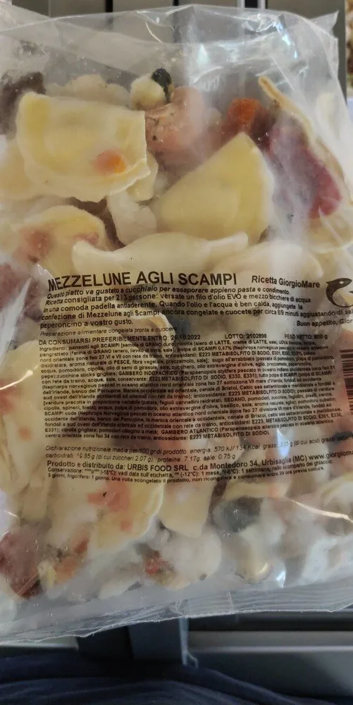 Mezzelune agli scampi