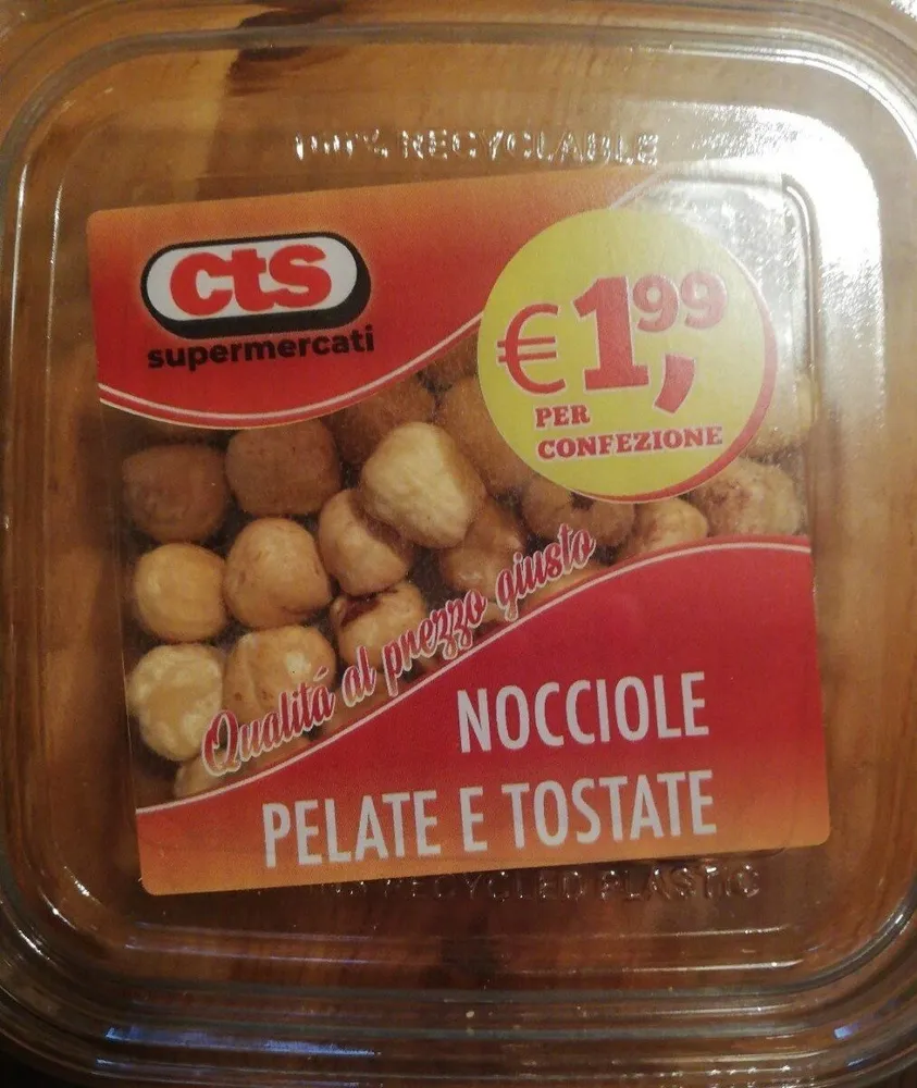 Nocciole pelate e tostate
