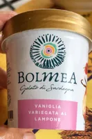 Gelato vaniglia al lampone