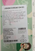 Lasagne di verdure con ceci