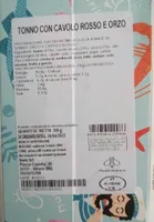 Tonno con cavolo rosso e orzo