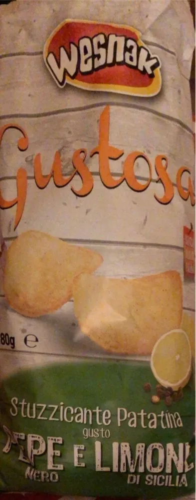 Patatine fritte gusto pepe nero e limone di sicilia