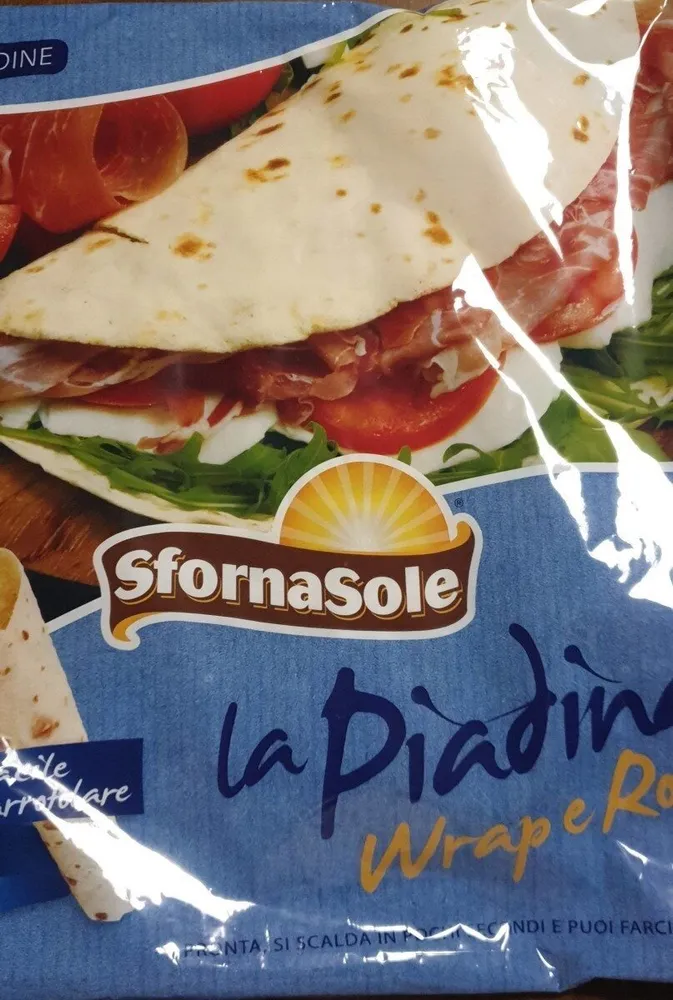 La piadina wrap e roll