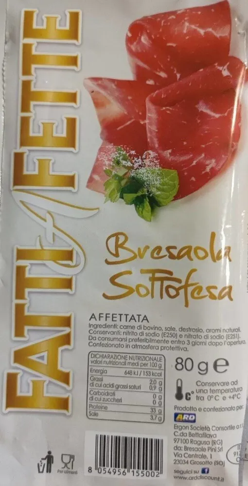 Bresaola sottofesa