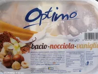 Gelato bacio, nocciola, vaniglia