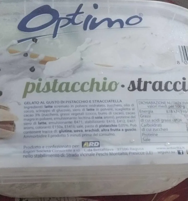 Gelato pistacchio stracciatella