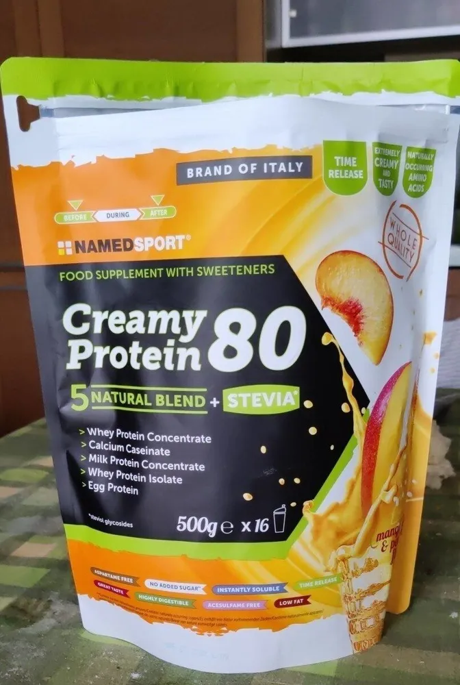 Creamy proteine 80 mango e pesca