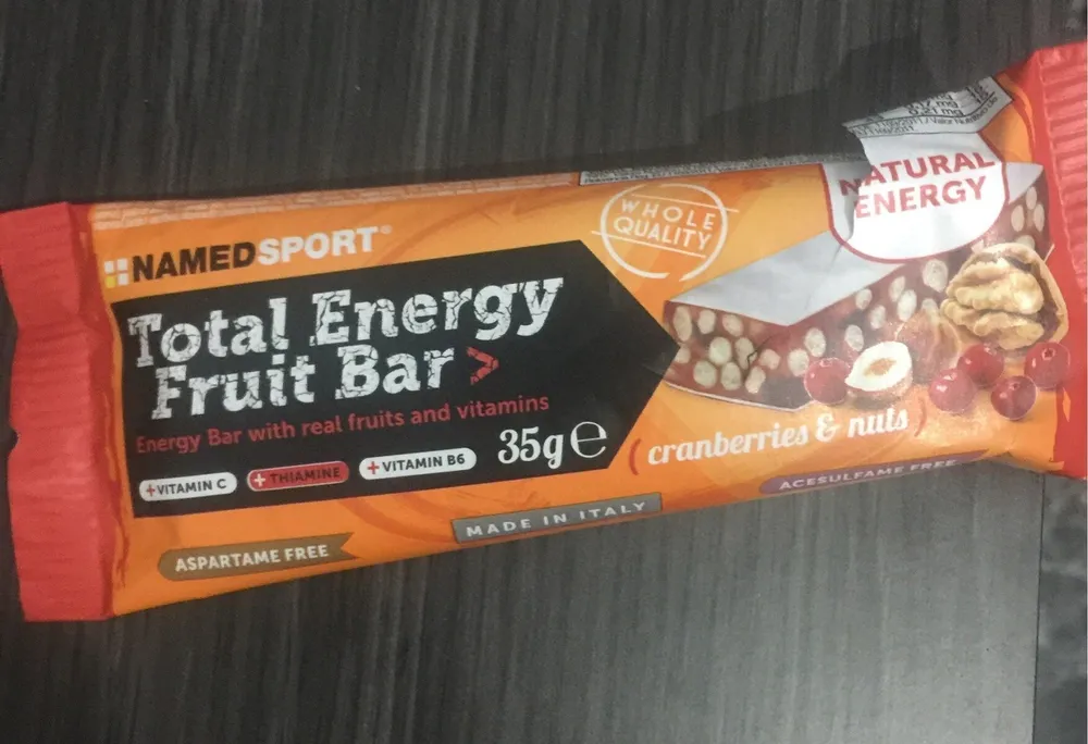 Total energy fruit bar