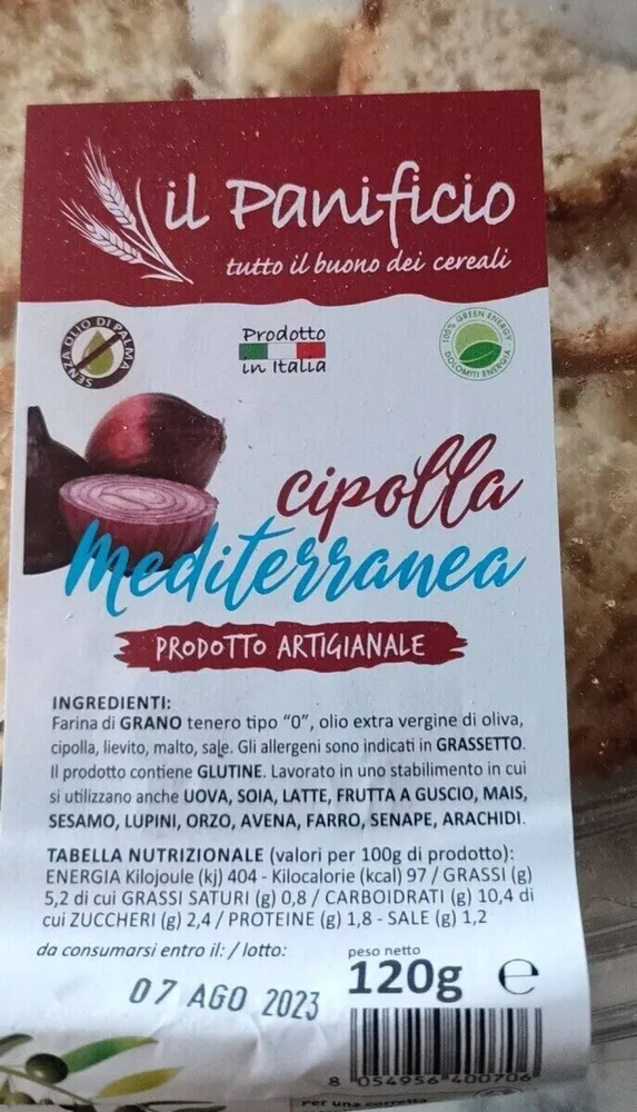 Bruschetta mediterranea alla cipolla