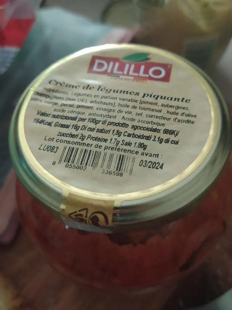 Crème de légumes piquante
