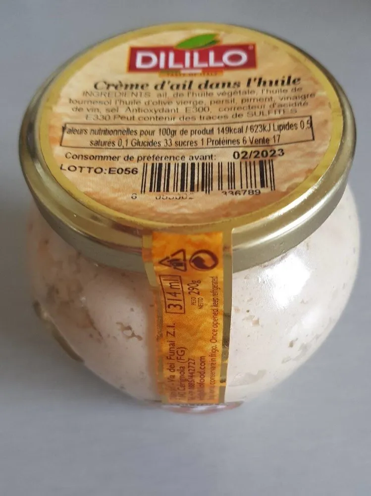 Crème d'ail à l'huile