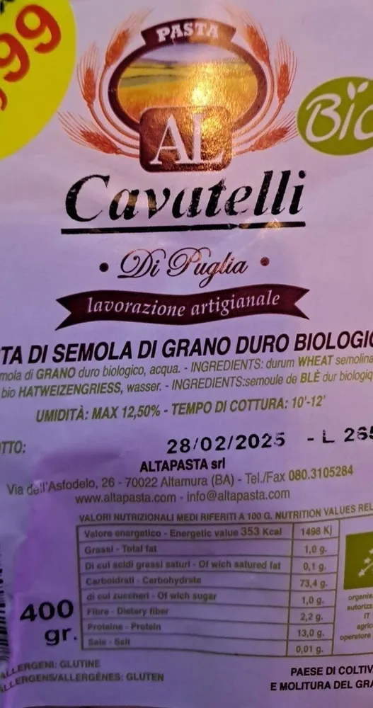 Cavatelli di Puglia