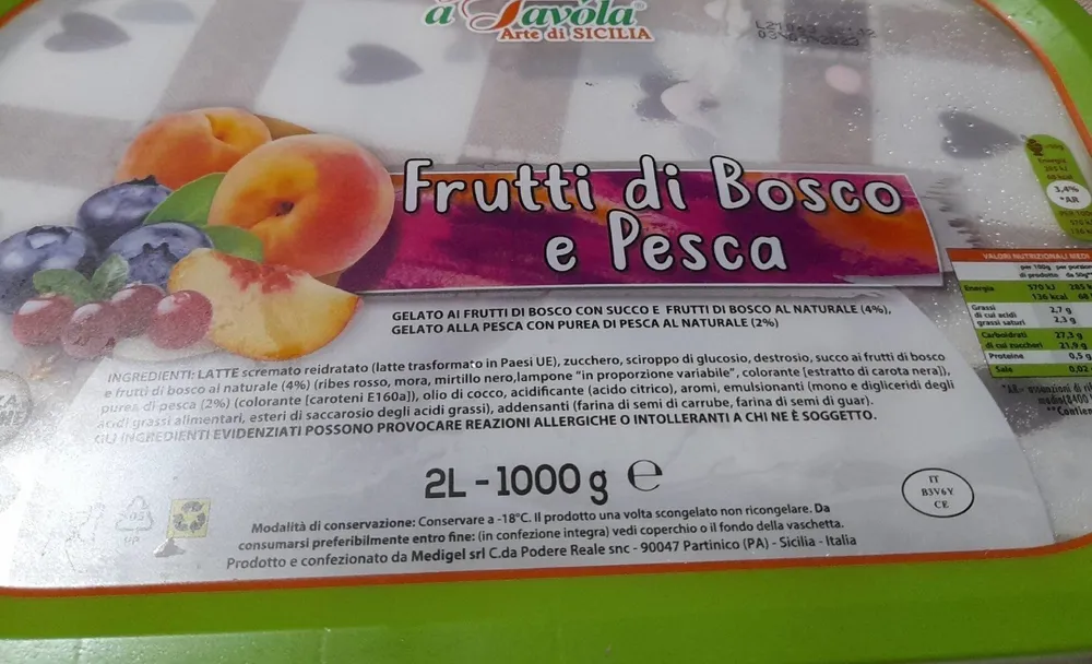 Gelati a tavola