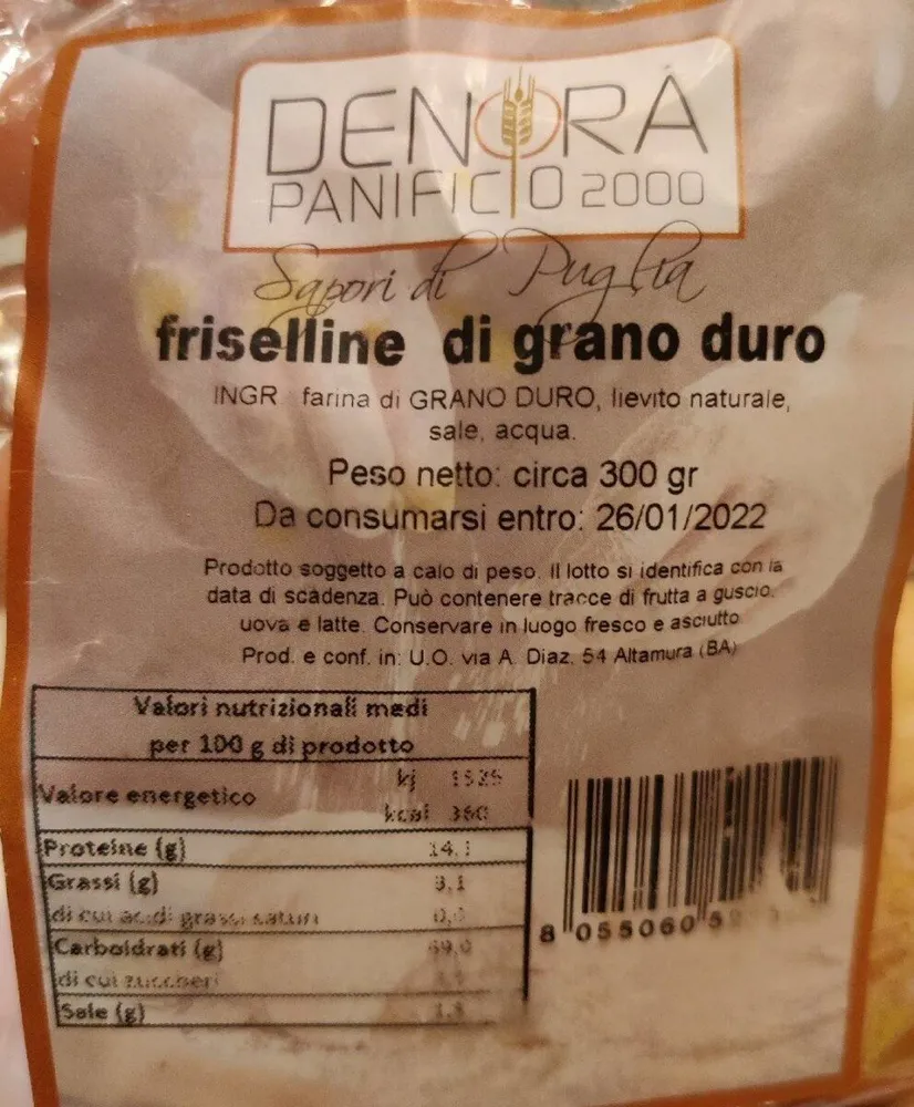 Friselline di grano duro