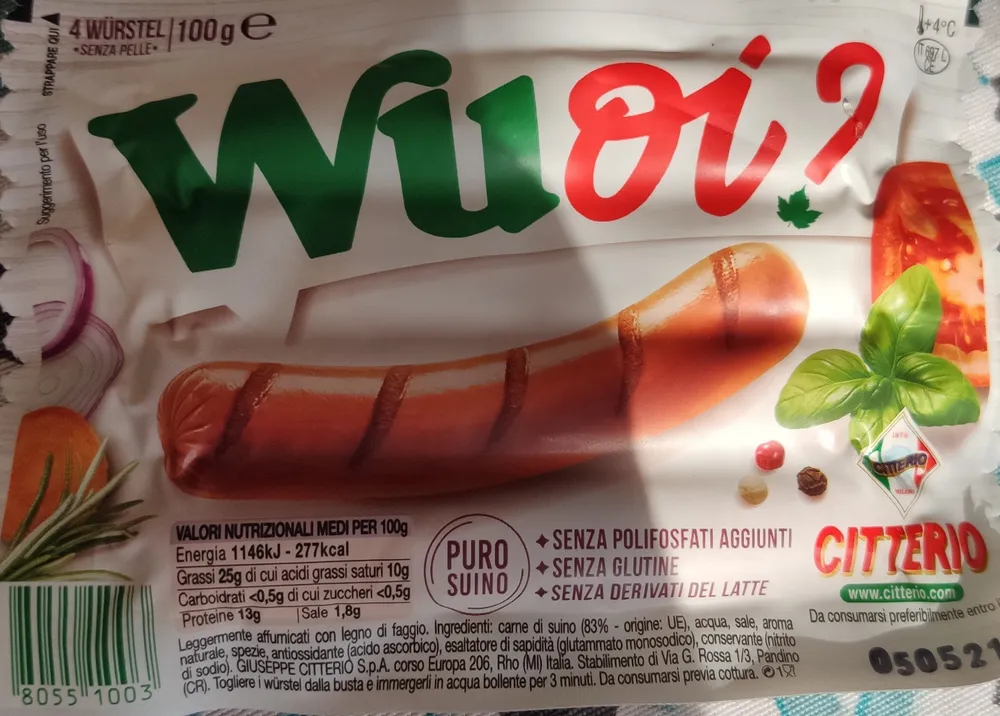 Citterio, Wuoi? Wurstel di puro suino