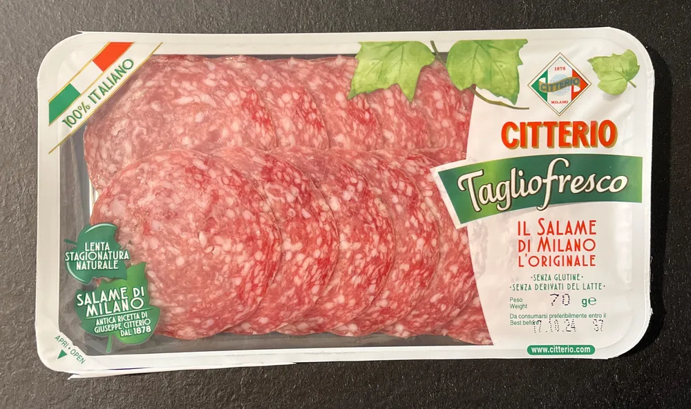 Taglio fresco Il salame di Milano l'originale