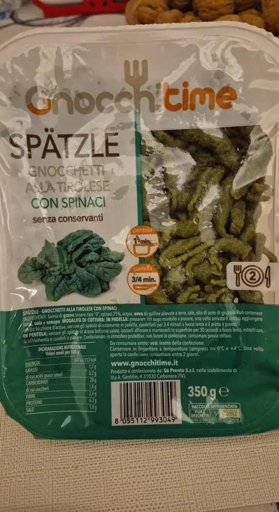 Spatzle Spinaci