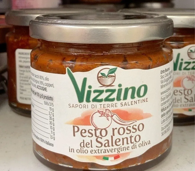 Pesto rosso del Salento in olio extravergine di oliva