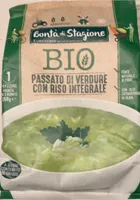 Passato di verdure con riso integrale