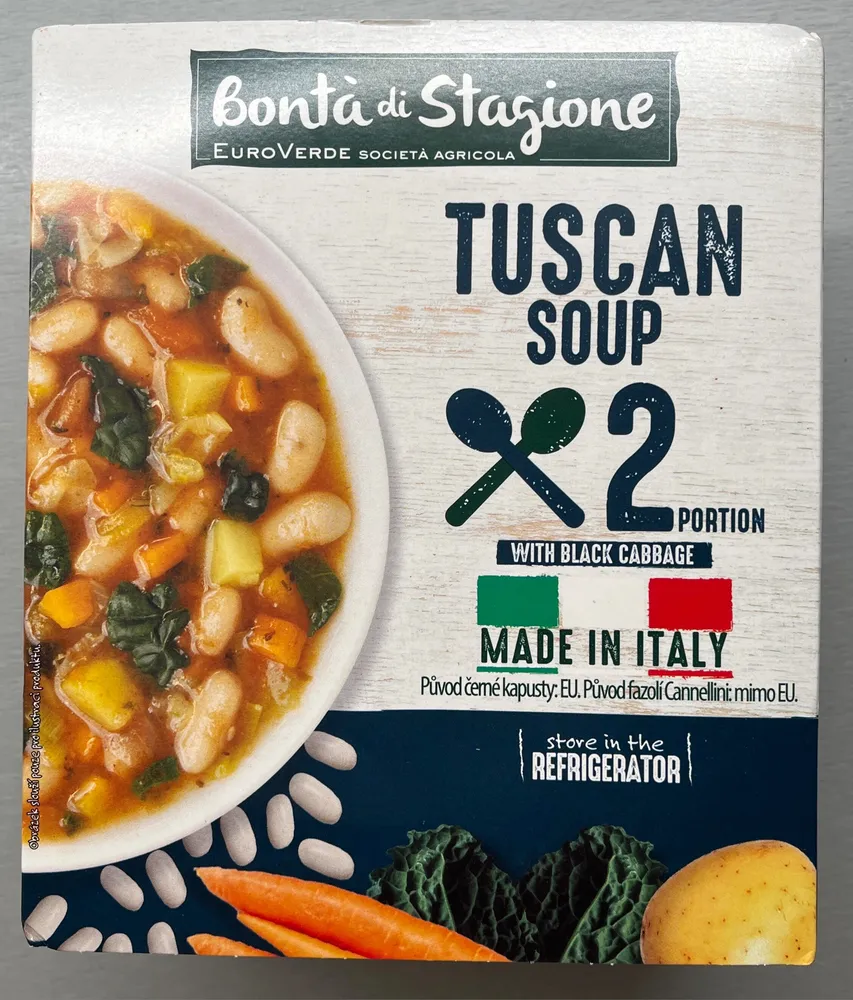 Zeleninová polévka s luštěninami na italský způsob