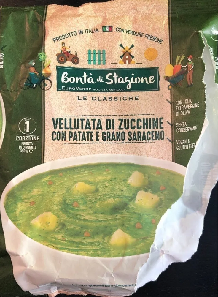 Vellutata di Zucchine con patate e grano saraceno