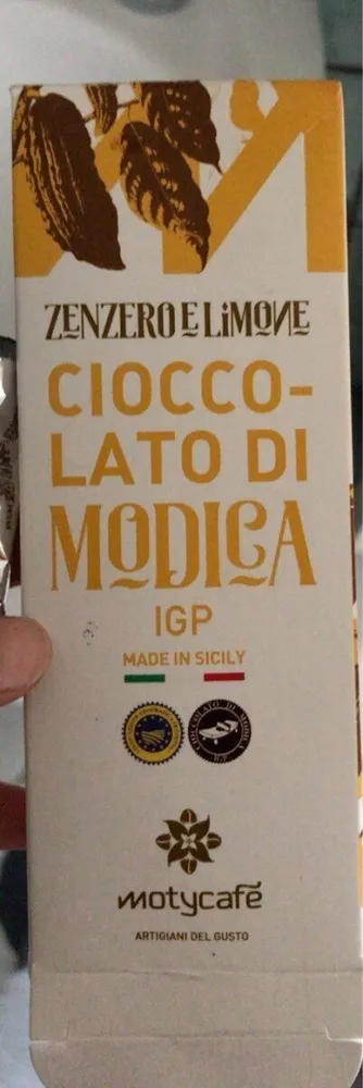 Cioccolato di modica zenzero e limone