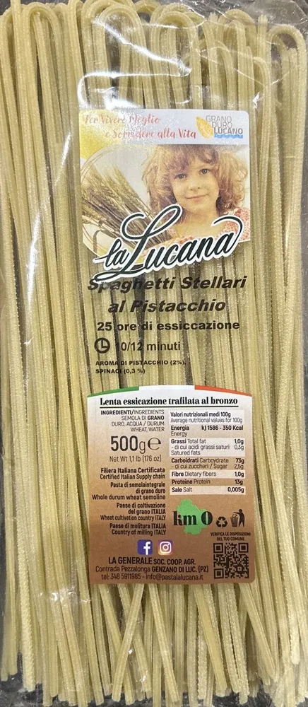 Spaghetti Stellari Al Pistacchio