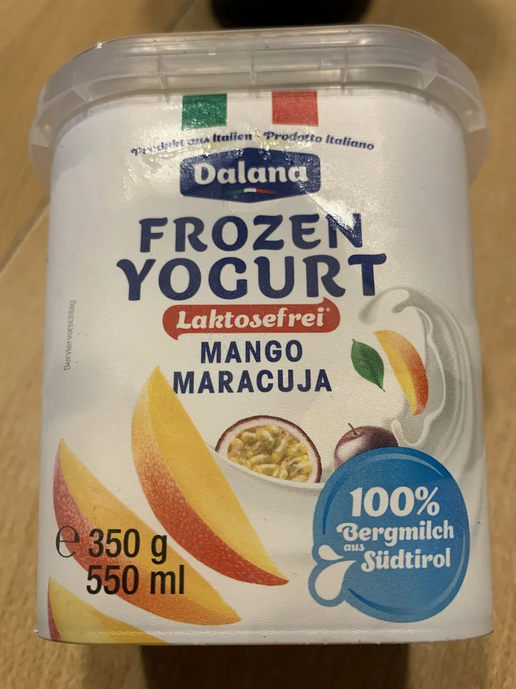 Frozen Yogurt Mango-Maracuja
