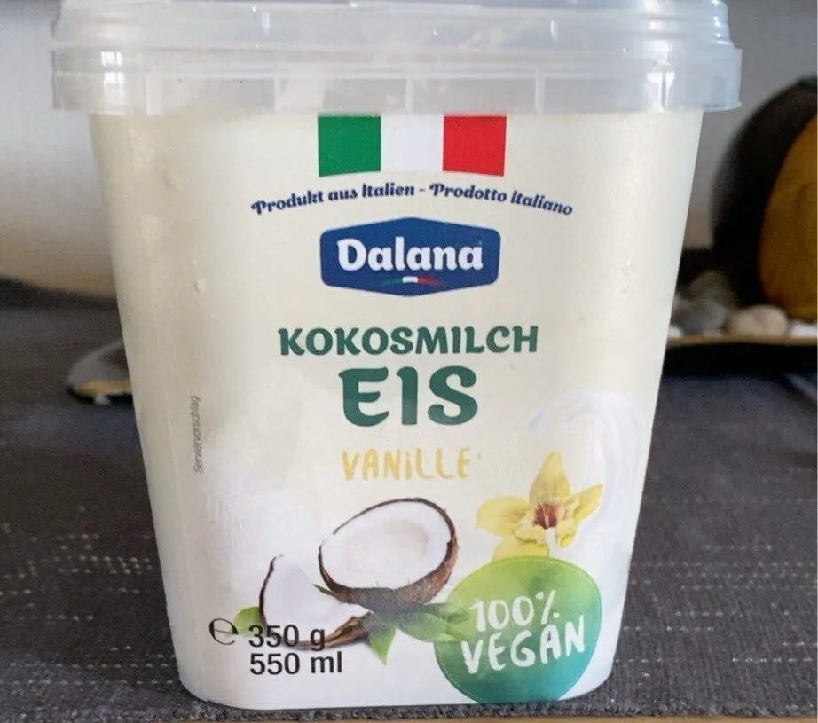 Kokosmilch Eis Vanille