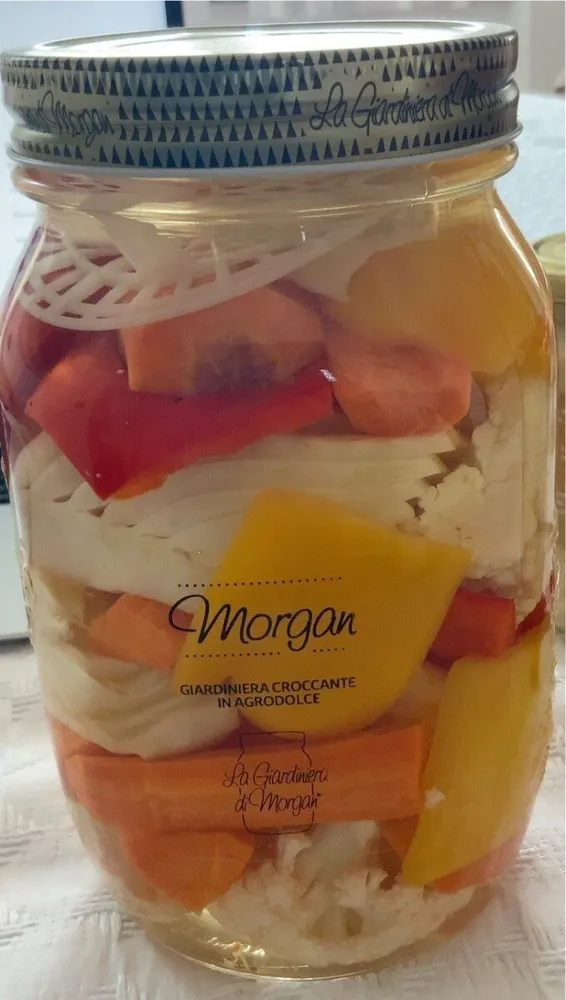 Morgan, giardiniera croccante agrodolce