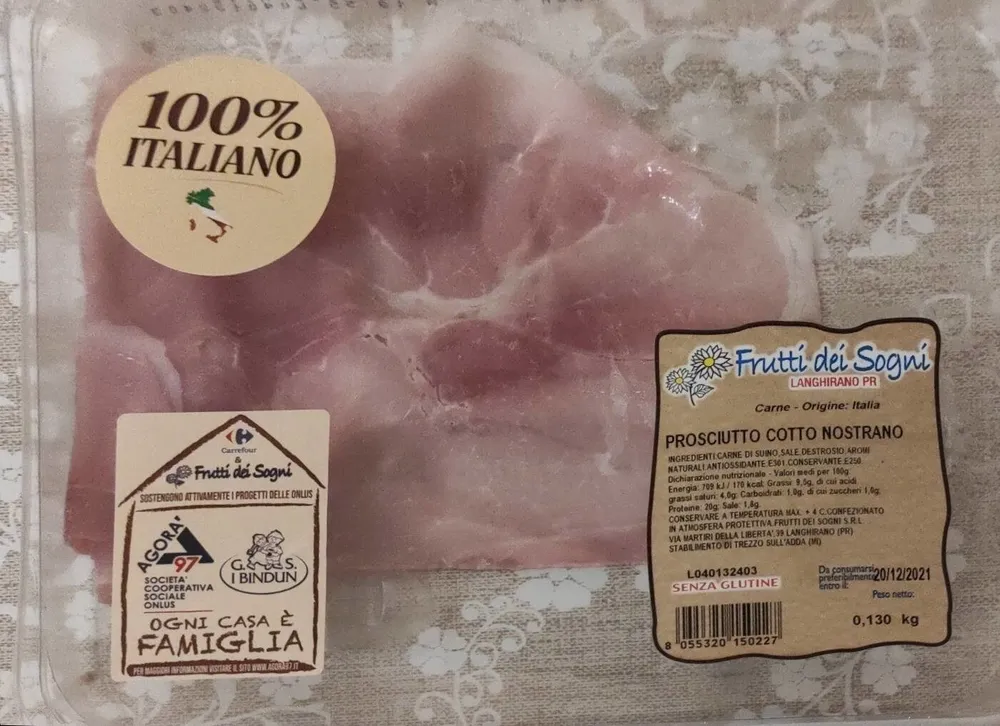 Prosciutto cotto nostrano
