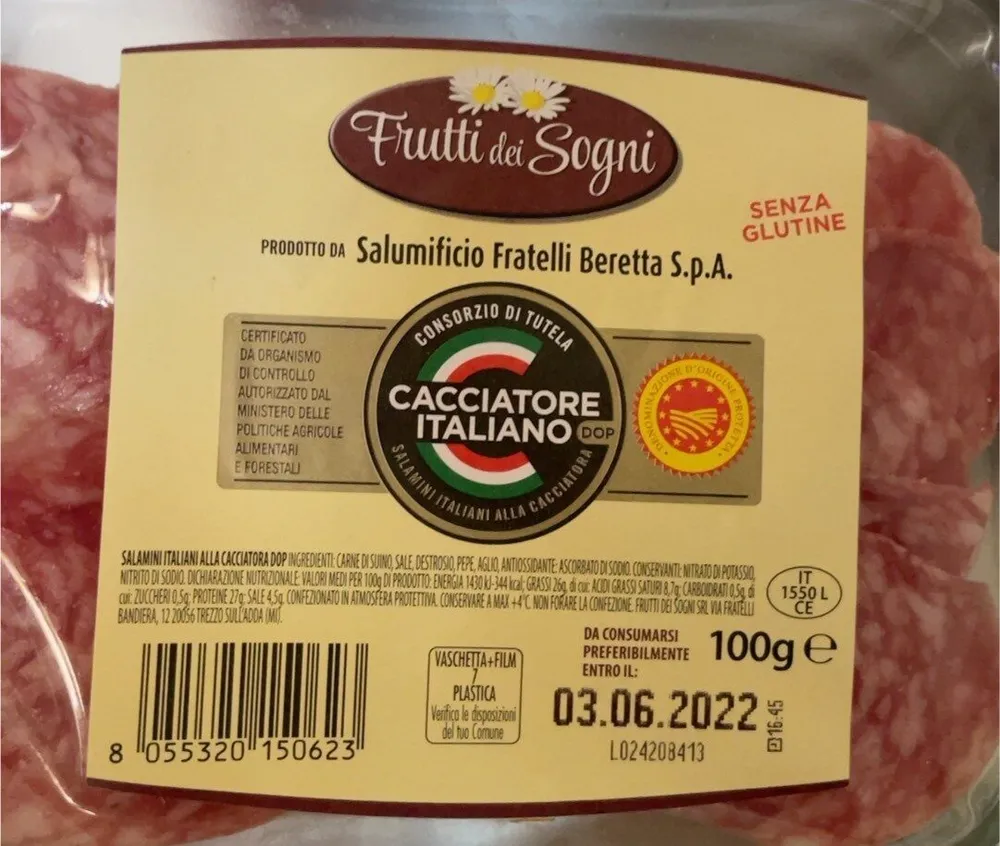 Salame cacciatora DOP