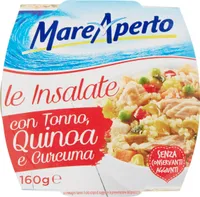 Le insalate con tonno quinoa e curcuma