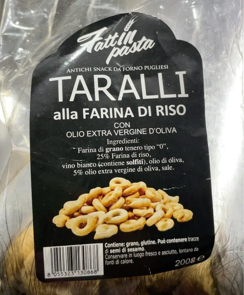 Taralli alla farina di riso